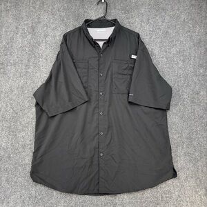 Columbia PFG Black Omni Shade Short Sleeve Vented Shirt Men’s 3XT